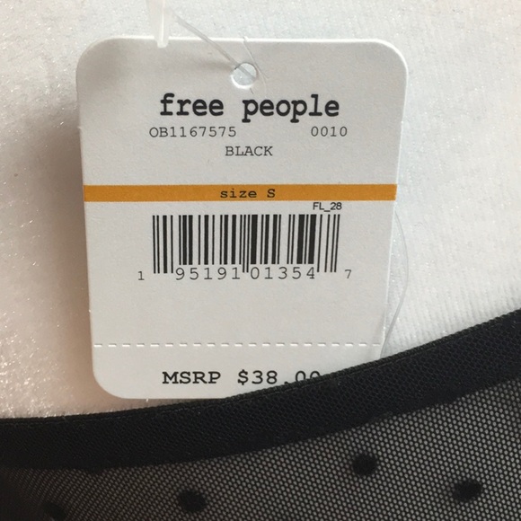 Free People Sierra Black Swiss Dot Bandeau - Picture 6 of 7